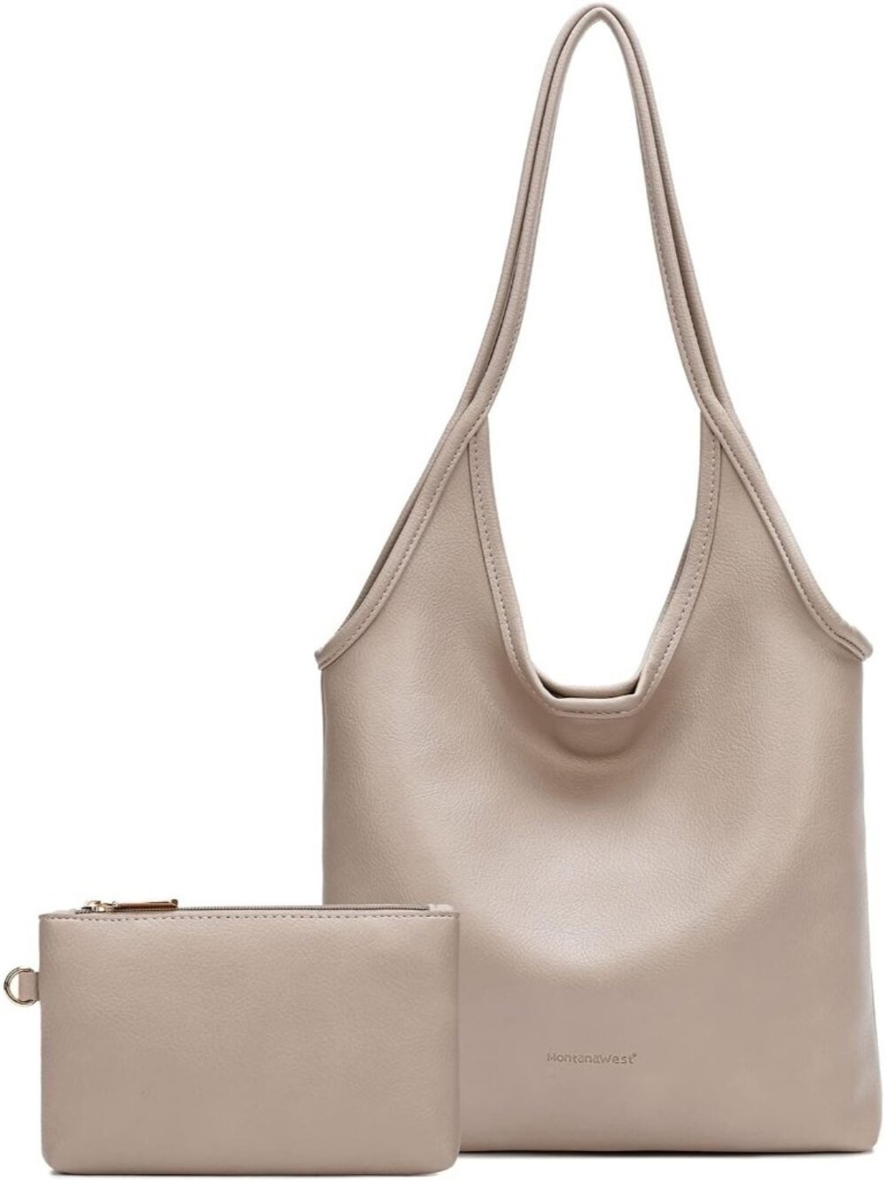 Women's Khaki Slouchy Hobo Bag Soft Designer Shoulder Top Handle Handbag